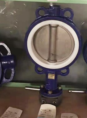 TKT天津莱斯特阀门D371F-16铸铁四氟涡轮对夹蝶阀DN4U0-200中线阀