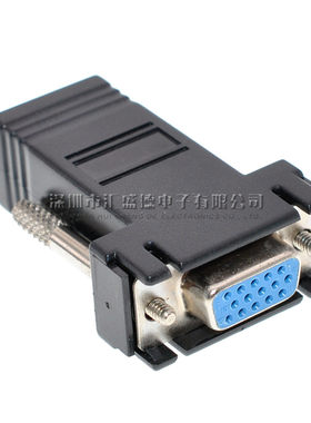 RJ45转DB15 网线转换器 网口 15针串口转接头 VGA DB15公头/母头
