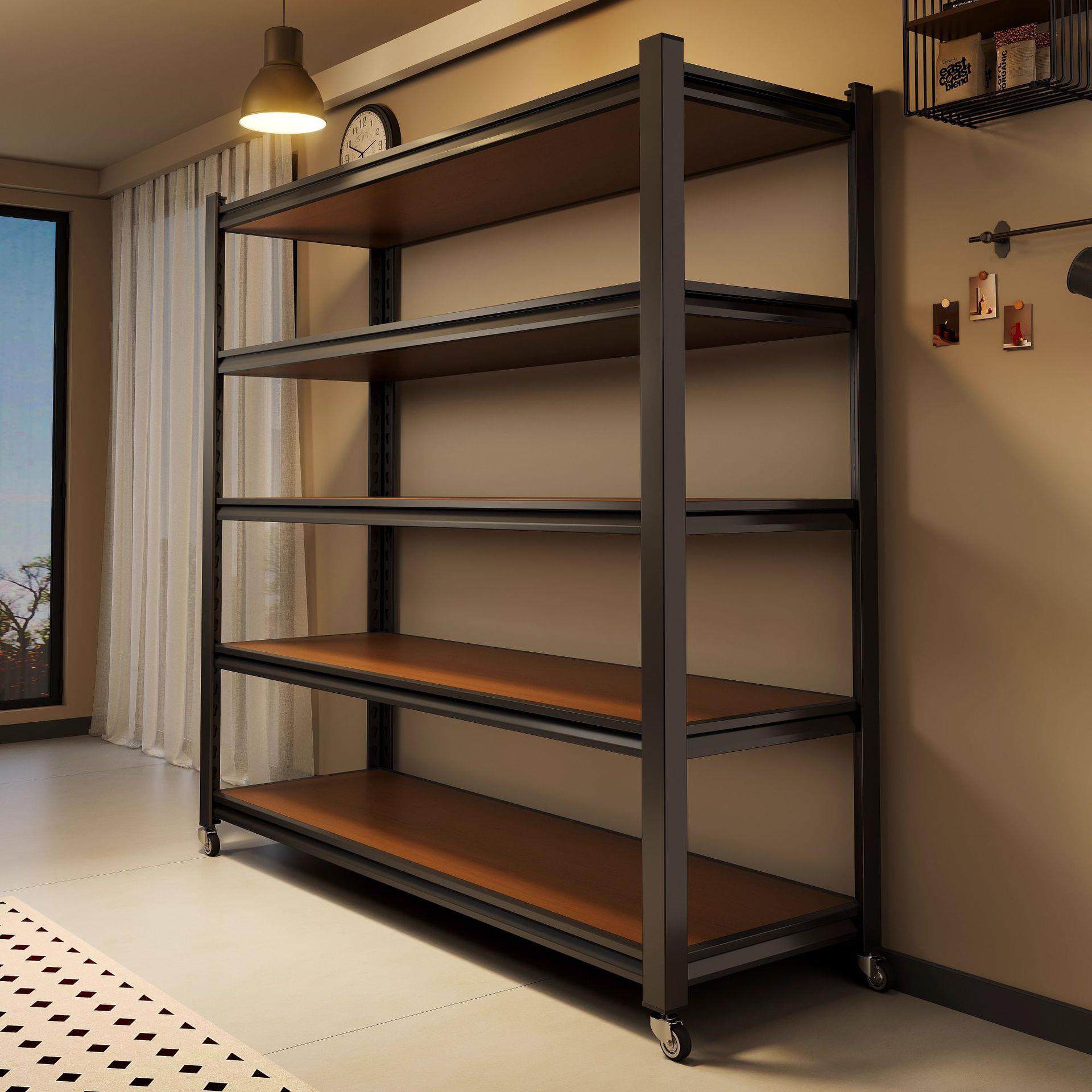 钢骨家用货架多层置物架落地阳台客厅收纳展示超市杂物间储物柜子,厨房/烹饪用具,厨房置物架/置物柜/角架,淘宝优惠券,粉丝福利购,淘宝优惠卷