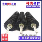 工业毛刷辊定制尼龙刷滚筒刷清洗机圆柱筛沙辊洗水果辊刷震撼低价