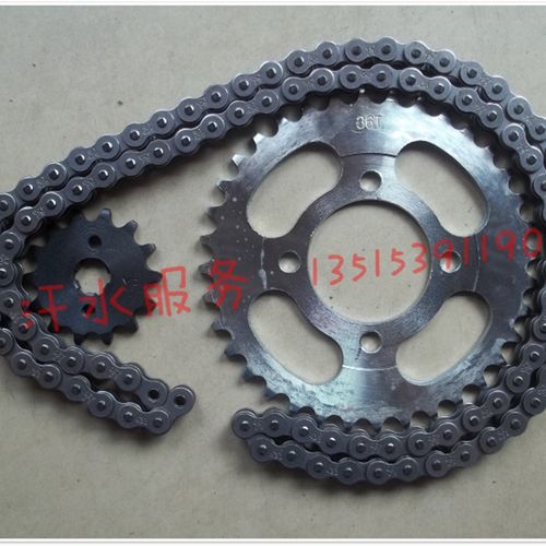 弯梁摩托车配件QJ100-4大阳100套链链条前后链轮大小牙盘