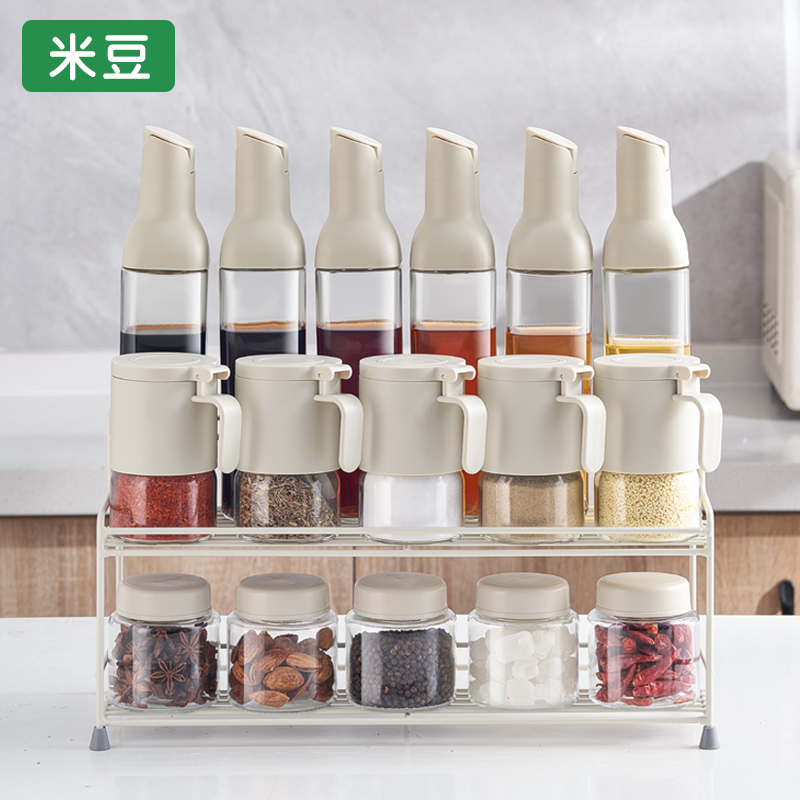 厨房玻璃调料盒调料罐子调味瓶调料组合套装盐罐密封收纳盒调料瓶