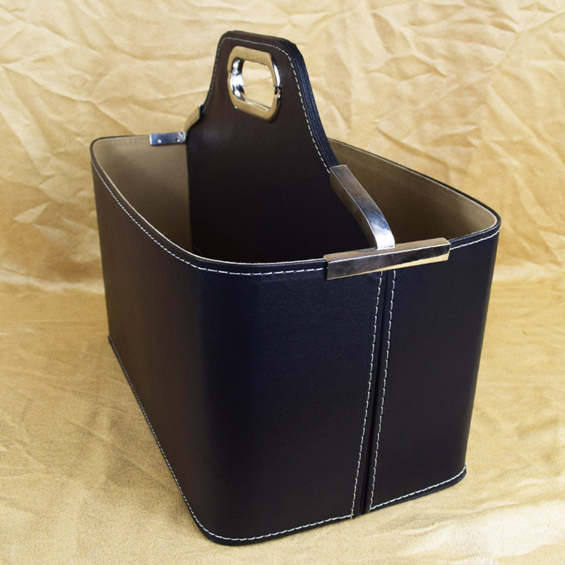 健身房私教收纳篮皮革储物篮私人教练工具篮子礼品篮子手提收纳篮