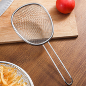 不锈钢油炸大漏勺过滤网勺捞面老饺子网筛家用厨房笊篱过滤焯水网