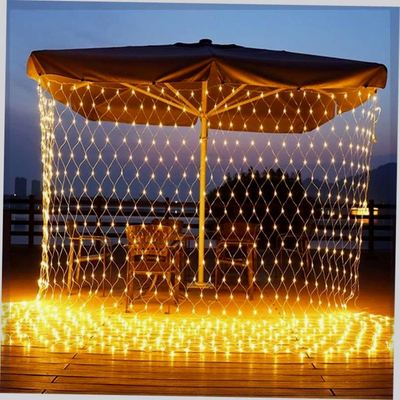 Garland Curtain LED Net Light Festoon Christmas Decor for Ho