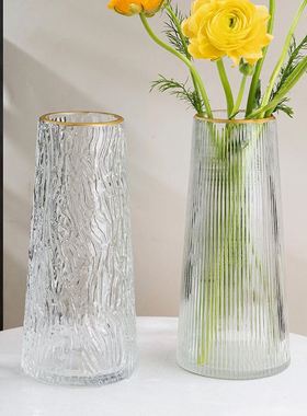 Vase furnishing articles flower arranging transparent glass
