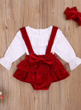 2020 New 0-24M Christmas Newborn Infant Baby Girls Clothes S
