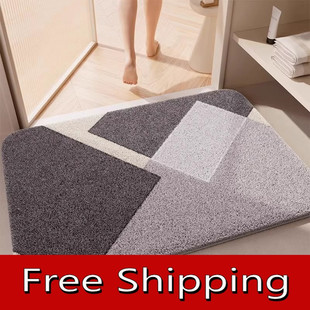 Absorbent felt bedroom entrance door mat bathroom rug