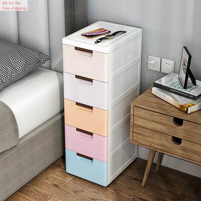 Thickened large plastic drawer type storage cabinet shoe cab