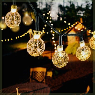 10M 50Led Solar Powered Bulbs Led String Lights for Outdoor