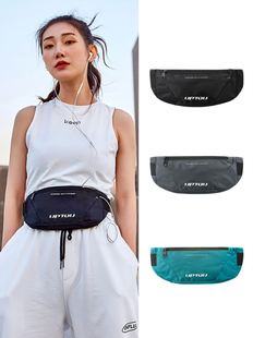 运动Waist Bum Bag Running Jogging Belt Pouch Zip Fanny Pack
