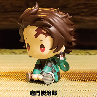 限购五件鬼灭之刃发条人偶坐姿 祢豆子善逸摆件 1月预定定金