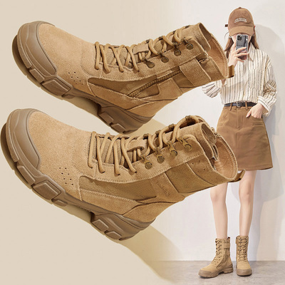 【德国进口】磨砂舒适帆布马丁靴