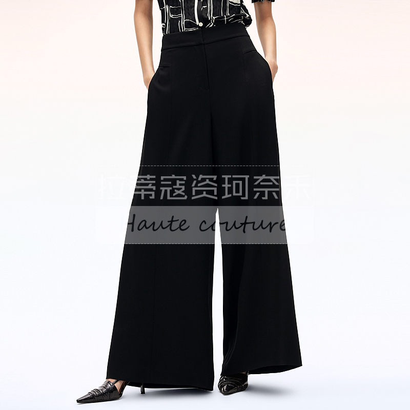 商场同款直筒阔腿休闲裤