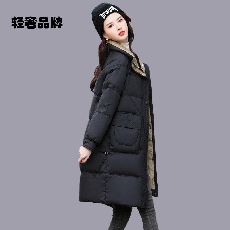 朗姿约定羽绒服女中长款2026年冬季新款小个子女装白鸭绒爆款外套