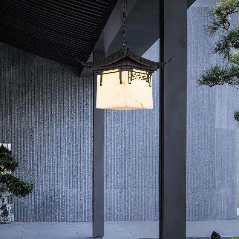 中式led吊灯户外屋檐仿古六角亭古典阳台凉亭庭院门口室外灯