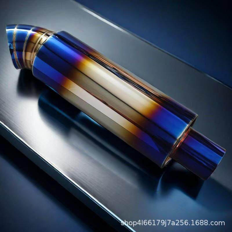 跨境电商热卖汽车 不锈钢排气管尾喉 消声器改装声浪 直排