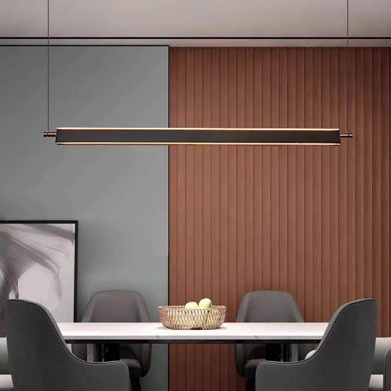 设计师餐厅吊灯现代简约茶室餐桌吧台极简一字办公室北欧长条吊灯,电子元器件市场,集成电路（IC）,淘宝优惠券,粉丝福利购,淘宝优惠卷