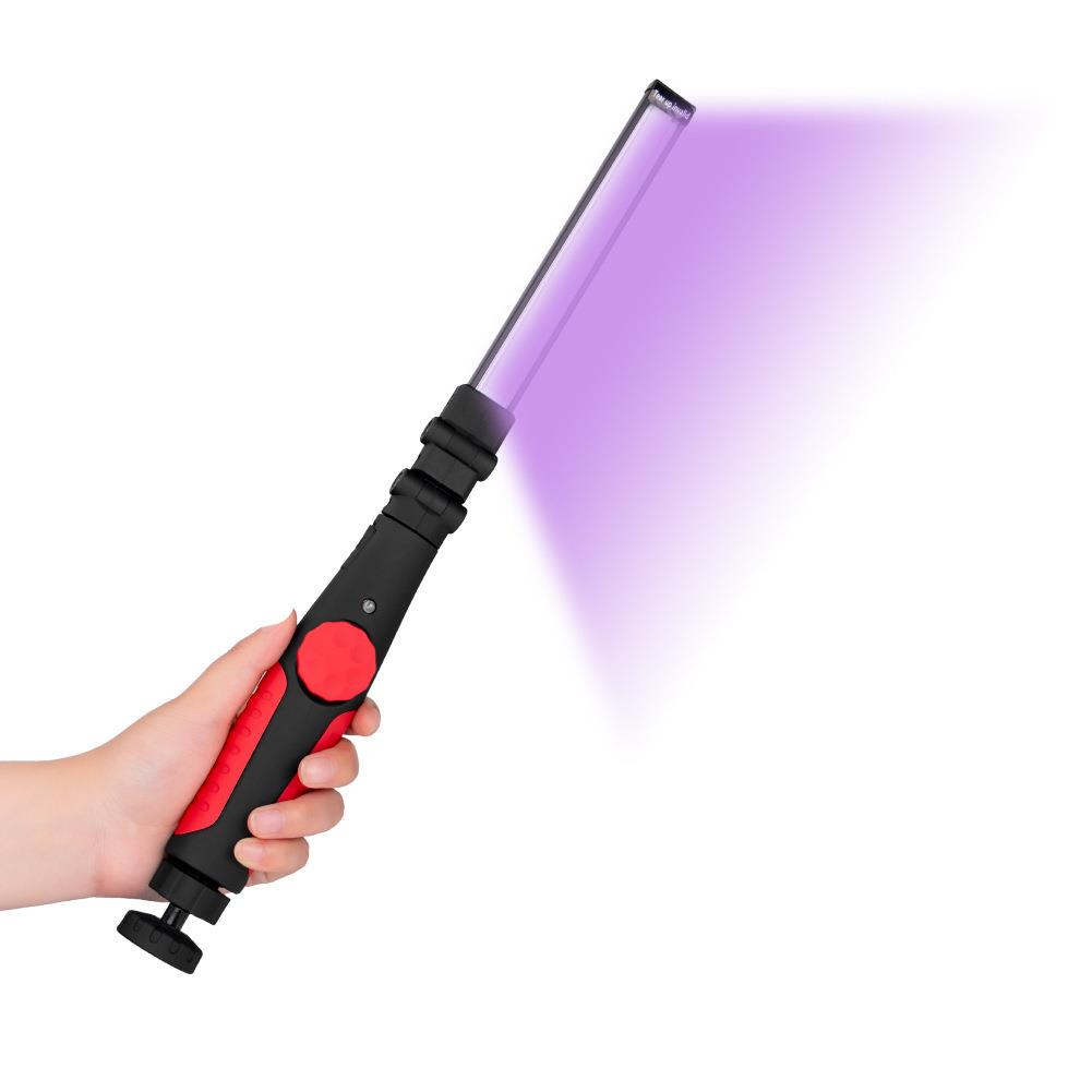 跨境新款可折叠UVC紫光消毒杀菌灯家居手持UV除螨便携消毒灯
