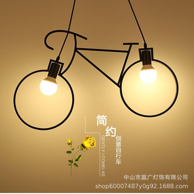 阳台灯创意个性现代简约餐厅吧台北欧灯具过道走廊自行车玄关吊灯