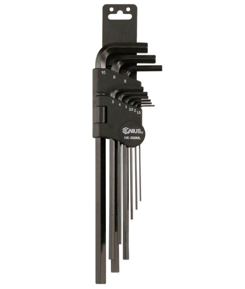 天赋(GENIUS)HK-009ML 工具9件套公制腰胯装长内6角扳手组