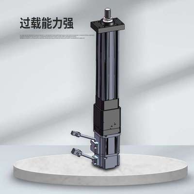 L型直线式伺服电动缸 大推力电动缸精度定位系统负载 螺旋电动缸