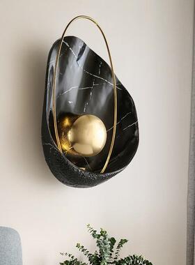 黑色贝壳壁灯北欧创意酒店餐厅别墅走廊现代新款客厅卧室床头墙灯