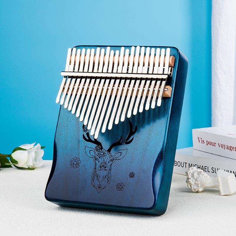 跨境拇指琴kalimba17音21音卡林巴琴 拇指钢琴 手指钢琴 便携乐器