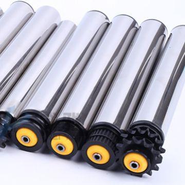 无动力镀锌托辊辊筒流水线不锈钢托辊双排链轮托辊单排链轮滚筒