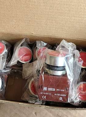 全新原装RENY雷力红色平头按钮   R2PNF-22 R9议价