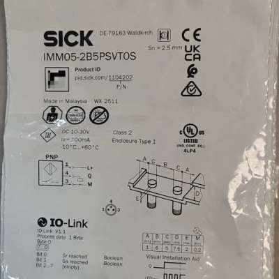 西克接近开关IMM05-2B5PSVT0S，订货号11042议价