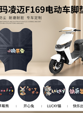 爱玛凌迈F169电动车脚垫豪华版TDR4172Z防水防滑耐磨脚踏垫踏板垫