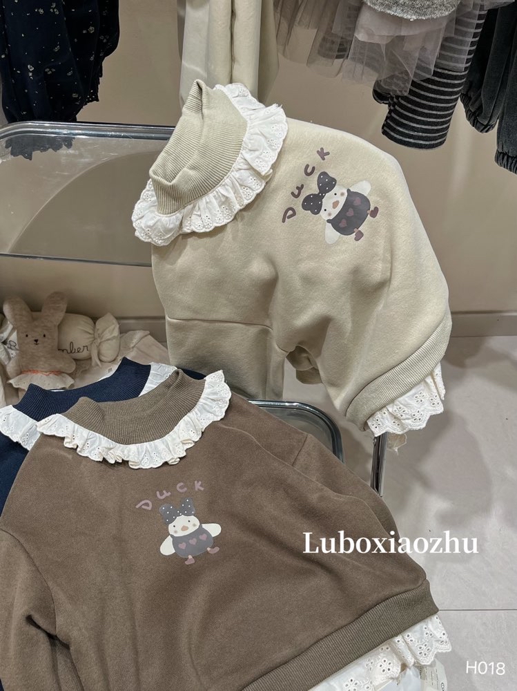 2025秋冬新款儿童韩版女童休闲百搭纯棉加绒加厚半高领卫衣打底衫