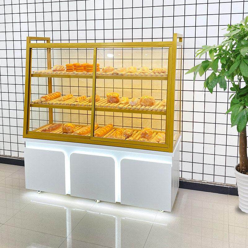 面包柜边柜展示柜烘焙店蛋糕中岛柜商用定制玻璃收银柜台小型面包