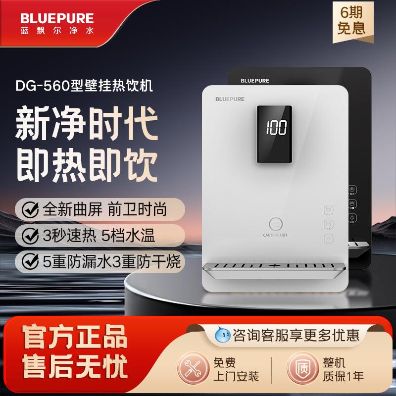 蓝飘尔净水器家用即热管线机壁挂式超薄温热速热家用饮水机DG-560