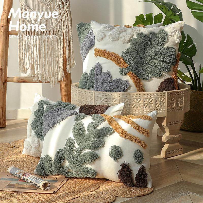 蔓越家 北欧ins侘寂风抱枕抱枕套客厅沙发网红靠垫腰枕样板间靠枕