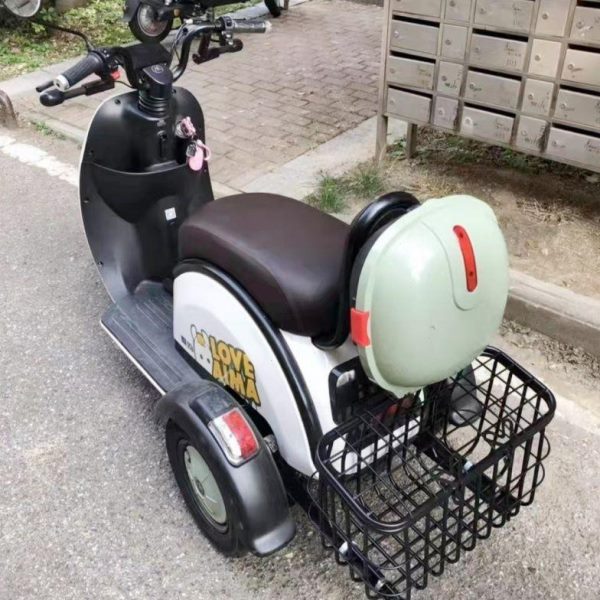 后电动三轮车加粗爱玛车筐三轮电瓶车电瓶车后篮置老年代步车带筐