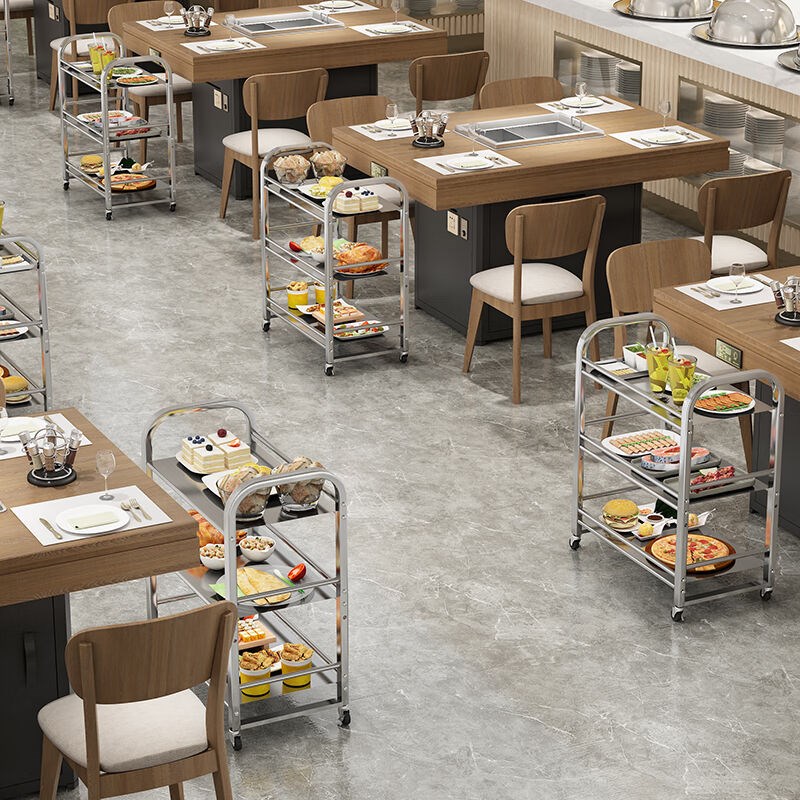 火锅菜架不锈钢置物架配菜放菜上E菜架商用摆菜多层餐饮火锅店