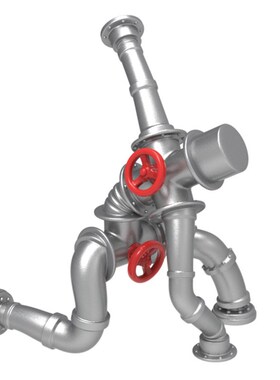 文创工业复古风创意朋克s装饰生日礼物办公桌面机器人音乐节奏摆