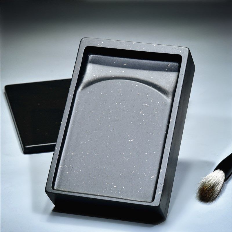 中国歙砚《长方带盖砚台》歙砚原石细雨金星O手工素砚老坑精品文,文具电教/文化用品/商务用品,文房四宝,淘宝优惠券,粉丝福利购,淘宝优惠卷