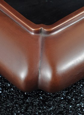 紫铜四方水盂茶洗笔洗家用水洗水盂笔洗缸洗毛笔U洗茶杯盆的器皿