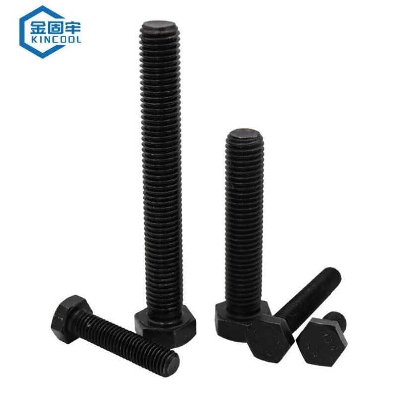 金固牢KCll-098n.8级发黑淬火外六角螺丝GB5783全螺纹螺栓M18*10