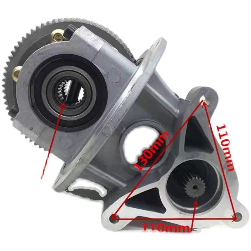 雷丁比德文宝路达汉唐众新电动四轮汽车I后桥变速箱差速器牙包配