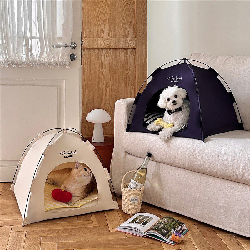 TOOCAT韩系帐篷宠物窝可拆洗夏天猫窝四季狗O窝半封闭式高颜值睡