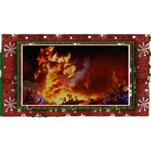 【精准印花】魔兽世界周边*拉格纳罗斯十字J绣*熔火之心*大螺丝*M