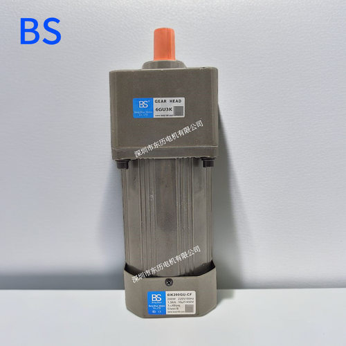 BS邦硕电机6IK200GU-CF减速机6GU3K GEAR HEAD马达MOTOR单相220V