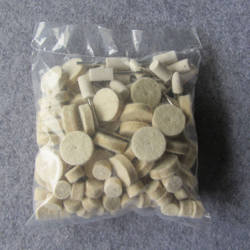 129PC配件羊毛活柄磨头抛光工具金属表面轮手工打磨工具