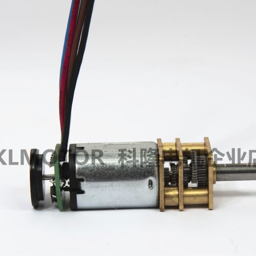 GM12N20直流减速电机带磁性码盘霍尔编码器测速AB双相静音扭力大