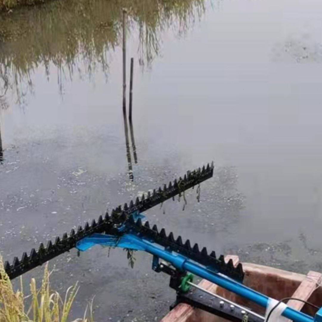 电动水下割草机水里虾塘蟹塘池塘割水草机芦苇小型48v