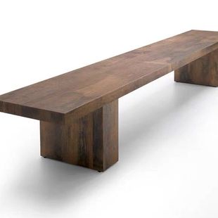 凳休息凳创意餐桌凳简约设计长凳电视柜黑色 新北欧实木长条凳换鞋